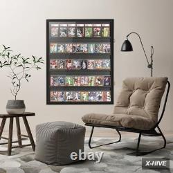 Display Cases 1 GYaozii 40 Large Graded Sports Baseball Card Case Wall Mount