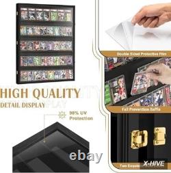 Display Cases 1 GYaozii 40 Large Graded Sports Baseball Card Case Wall Mount