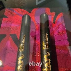 Drumstick Display Case (Black/Rainbow Batik Background)- Holds 2 Drum Sticks