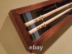 Drumstick Display Case- Hand Made withReal Mahogany Wood- Holds 2 Drum Sticks