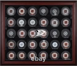 Ducks 30-Puck Mahogany Display Case