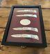 Ducks Unlimited -collection 4 North American Flyway Folding Knives-display Case