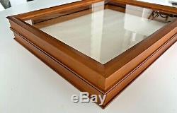 EXPOSURES Large Shadow Box Display Case Wood Frame Wall Mount Hinged