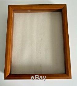 EXPOSURES Large Shadow Box Display Case Wood Frame Wall Mount Hinged