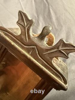 Early Antique Primitive Carved Wooden Display Case Watch Hutch