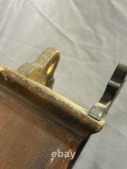 Early Antique Primitive Carved Wooden Display Case Watch Hutch