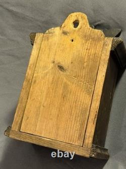 Early Antique Primitive Carved Wooden Display Case Watch Hutch