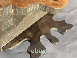 Early Antique Primitive Carved Wooden Display Case Watch Hutch