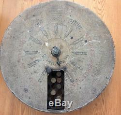 Early Boye Needles Shuttles Bobbins Tin DIsplay Case, 50+ Wood Tubes w contents