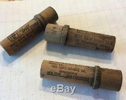 Early Boye Needles Shuttles Bobbins Tin DIsplay Case, 50+ Wood Tubes w contents
