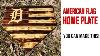 Easy Diy American Flag Baseball Home Plate Easy Dremel Woodcarving Project