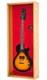 Electric Guitar Display Case Oak & Red Wood Cabinet Bass Gibson Fender Wall Rack