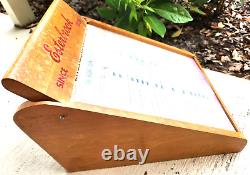 Esterbrook Fountain Pens Wooden Advertising Display Case 2 with pull out drawers