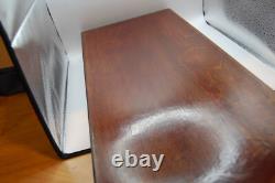 Ex-Large Quality Wood Display Velvet Mint Key Revolver Pistol Box Case not ret