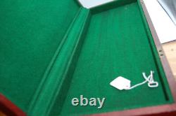 Ex-Large Quality Wood Display Velvet Mint Key Revolver Pistol Box Case not ret
