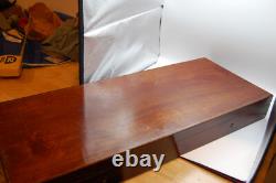 Ex-Large Quality Wood Display Velvet Mint Key Revolver Pistol Box Case not ret