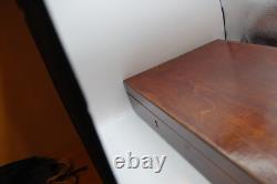 Ex-Large Quality Wood Display Velvet Mint Key Revolver Pistol Box Case not ret