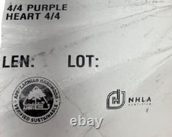 Exotic Purple Heart Wood Display Case 18 X 12 X 2 for Knives Arrowheads Relics