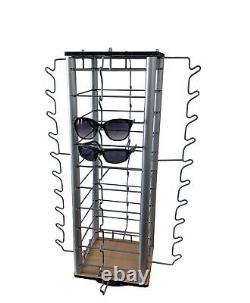 Eyewear Counter Display Spinner with Mirrors 40-Pair Sunglass Reading Glass Retail