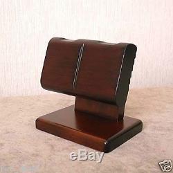 F/S 2 Wrist Watch Display Rack Holder Case Stand Tool Wooden Craft Made in Japan