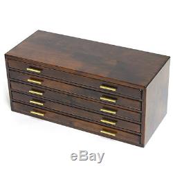 F/S Wooden Stationery Fountain Pen Case Display 100 Slot Collection Storage JP