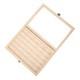 Film Cassette Display Case 30 Slots Minimalist Dust Proof Solid Wood Storag