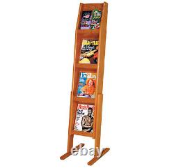 FixtureDisplays Slope 8 Pocket Standing Literature Display