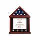 Flag Case Flag Display Case Military Shadow Box Flag And Certificate Display