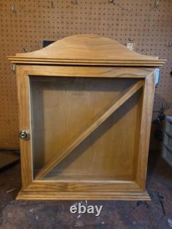 Flag Case Holds 2 Flags Solid Wood Display Case with Glass Window