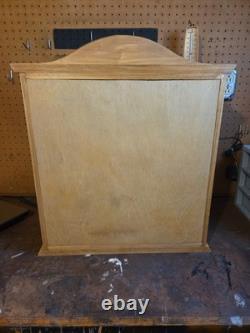 Flag Case Holds 2 Flags Solid Wood Display Case with Glass Window