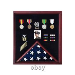 Flag Photo and Badge Display Case