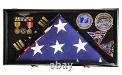 Flag Pins Medals Insignia Patches 3x5 4x6 5x9 Flags Display Case Shadowbox Box