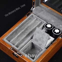 Flip Fountain Pen Rosewood Storage Box Pen Display Organizer Collector Case