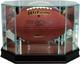 Football Display Case Black Wood Glass Nfl Ncaa Autograph Ball Holder Usa Frame