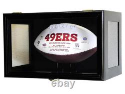 Football Display Case Oak Solid Wood NFL Full Size Rack Holder Wall Ball Frame