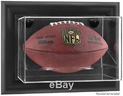 Football Display Case Wall Mount Horizontal Choice Of Wood Or Black Frame