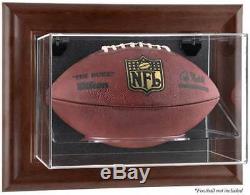 Football Display Case Wall Mount Horizontal Choice Of Wood Or Black Frame