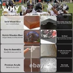 Football Helmet Display Case, Floating Design, UV Protection
