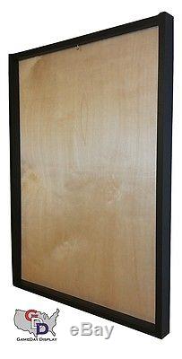 Football Jersey Display Case Frame Natural Wood Backing Custom Design Your Text