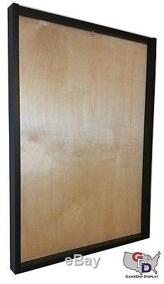 Football Jersey Display Case Frame Natural Wood Backing Custom Design Your Text