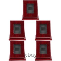 Football Ring Display Case Sports Party Favors Wood Ring Display Box