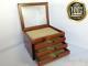 Fountain Pen Case Display 40 Slot Collection Wooden Stationery Storage Japan Ems