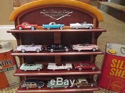 Franklin Mint Classic Cars of the Fifties with wood display case 143 Scale