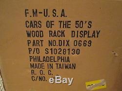 Franklin Mint Classic Cars of the Fifties with wood display case 143 Scale
