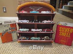 Franklin Mint Classic Cars of the Fifties with wood display case 143 Scale