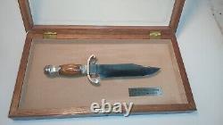 Franklin Mint The Jim Bowie Knife With Wood Display Case