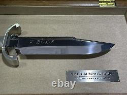 Franklin Mint The Jim Bowie Knife with Wood Display Case NO KEY