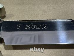 Franklin Mint The Jim Bowie Knife with Wood Display Case NO KEY