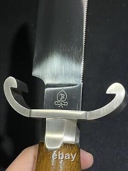 Franklin Mint The Jim Bowie Knife with Wood Display Case NO KEY