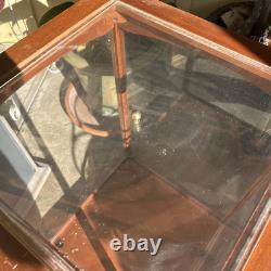 Franklin Mint Wood And Plexiglass Glass 28x19 inch doll case display